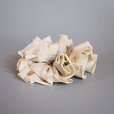 Raffle White Beige  Scrunchie