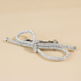 Crystal Rope Ribbon Barrette