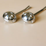 Metal Silver Ball Hair Pin