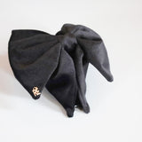 Matte Velour Big Ribbon Hair Clip