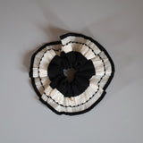 Piping Frill Silk Scrunchie