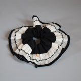 Piping Frill Silk Scrunchie