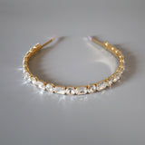 Gold Clear Studs Headband