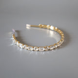Gold Clear Studs Headband