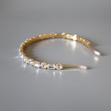Gold Clear Studs Headband