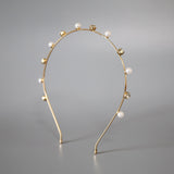 Gold Metal Pearl Headband