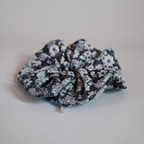 Indigo Flower Scrunchie