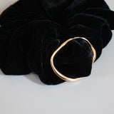 Black Velour Buckle Scrunchie