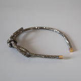 Black Crystal Ribbon Headband