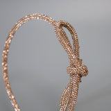 Pink Crystal Ribbon Headband