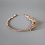 Pink Crystal Ribbon Headband