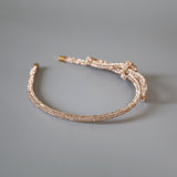 Pink Crystal Ribbon Headband