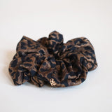 Dark Leopard Scrunchie