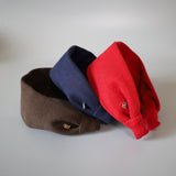 Wide Headband Navy Rib-Knit