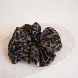 Dark Leopard Scrunchie