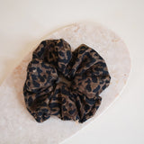 Dark Leopard Scrunchie