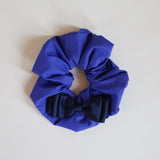 Swish Ribbon Scrunchie Blue-Navy