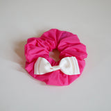 Swish Ribbon Scrunchie Pink-White
