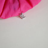 Swish Ribbon Scrunchie Pink-White