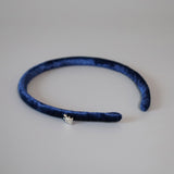 Tight Headband Velour Navy