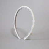 Tight Headband Velour Silver