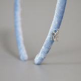 Tight Headband Velour Lt.Blue