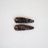 RE Hair Pin Brown Leopard