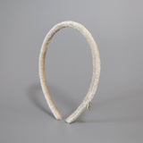 Tight Headband Velour Beige