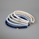 Tight Headband Velour Beige