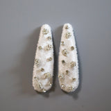 Hair Pin Velour White
