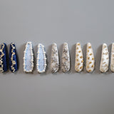 Hair Pin Velour Beige Gold