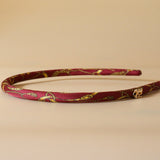 Tight Headband Red Gold No Studs