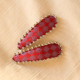 Hair Pin Purple Red