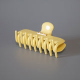 Cream Yellow Gloss Hair Clip