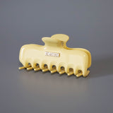 Cream Yellow Gloss Hair Clip