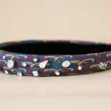 Slender Headband Blue Silver