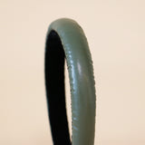 Slender Headband Eco Green Leather No Studs