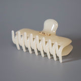 Milky White Gloss Hair Clip