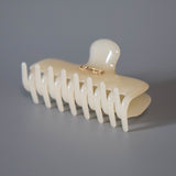Milky White Gloss Hair Clip