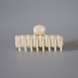 Milky White Gloss Hair Clip