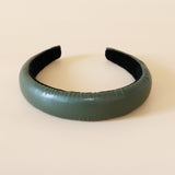 OG Headband Eco Green Leather No Studs