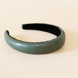 OG Headband Eco Green Leather No Studs