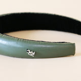 OG Headband Eco Green Leather No Studs