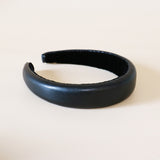 OG Headband Eco Black Leather No Studs