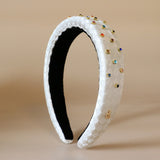 OG Headband White Rainbow Lil Studs