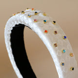 OG Headband White Rainbow Lil Studs