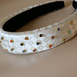 OG Headband White Rainbow Lil Studs