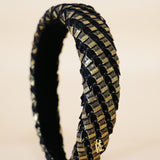 OG Headband Bumpy Black Gold No Studs