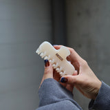 Milky White Gloss Hair Clip