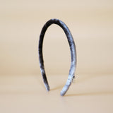 Tight Headband Velor Silver Gradation No Studs